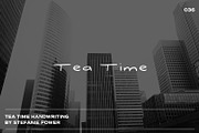 Tea Time | Handwritten Font, a Script Font by Stefanie Madison (Thumbnail 1 of 2)