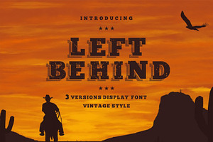 Left Behind Vintage Font