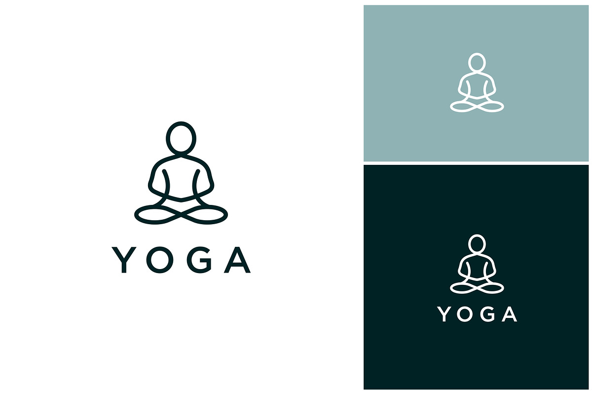 Yoga Zen Meditation Line Logo, a Branding & Logo Template by ika trisiana (Photo 2 of 2)