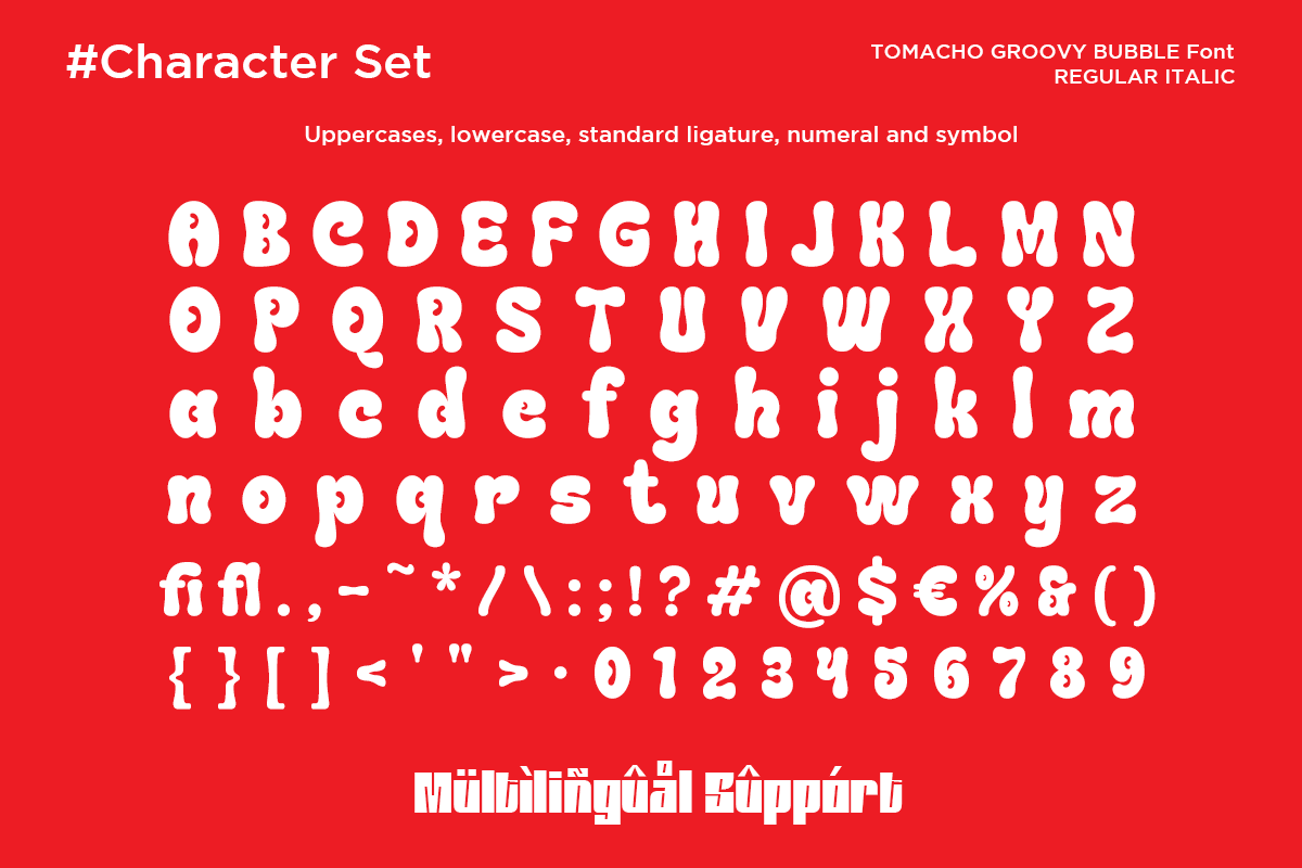 Tomacho - Groovy Bubble Font, a Font by Say Studio (Photo 11 of 13)