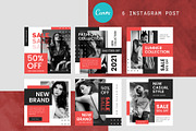 Canva Instagram Post Template Redish, a Social Media Template by Lythcreative (Thumbnail 3 of 5)
