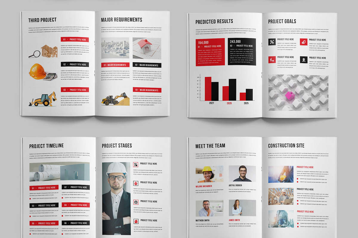 Construction Brochure Template, a Brochure Template by ContestDesign (Photo 3 of 3)