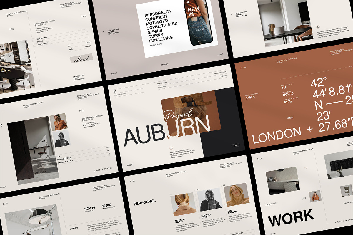 Brand Proposal Template, a Brochure Template by GoldenPixelStudio (Photo 2 of 10)