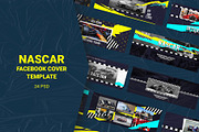Nascar Facebook Cover Templates, a Social Media Template by Azruca (Thumbnail 1 of 8)