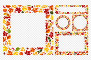 Autumn Frames And Leaves Collection, a Decorative Illustration by Vector beauty (Thumbnail 4 of 6)
