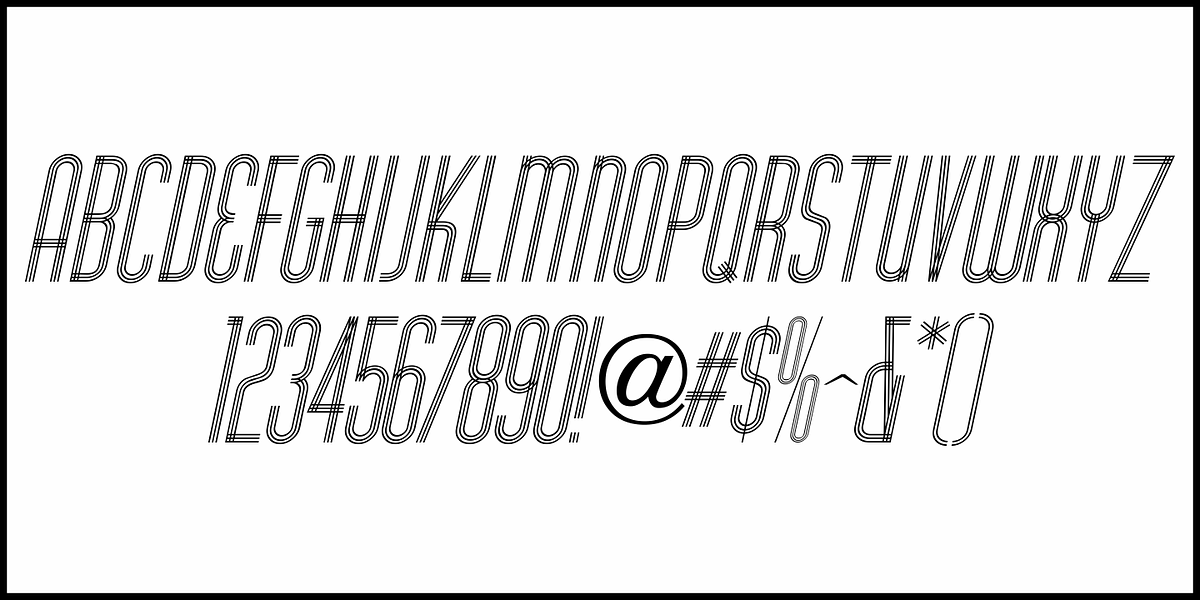 Deco Pen Lines JNL, a Font by Jeff Levine Fonts (Photo 5 of 5)