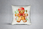 Gingerbread Cookies Clipart Xmas, a Seasonal Illustration by vivastarkids (Thumbnail 4 of 4)