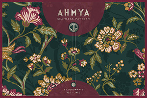 AHMYA - Seamless Floral Pattern