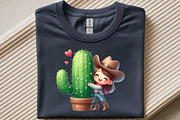 Quirky Valentine Cowgirl Clipart PNG, an Illustration by SinaCreation (Thumbnail 6 of 11)