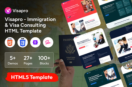 Visa Consulting HTML Template, a HTML Template by FleexStudio