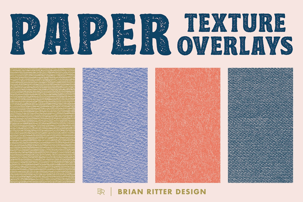 Distressed Paper Texture Overlays, a Texture Graphic by Brian Ritter Design (Photo 1 of 14)