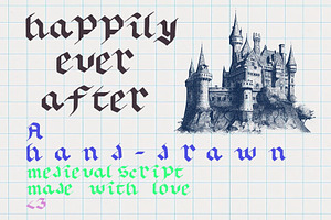 Happily Ever After Medieval Font