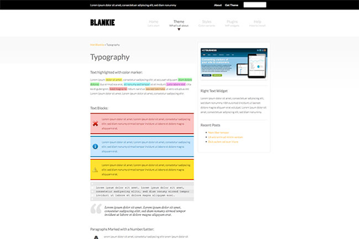 Hot Blankie, a WordPress Template by hot-themes (Photo 5 of 5)
