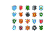 Collection of shield icons, an Object Graphic by pikepicture (Thumbnail 1 of 3)