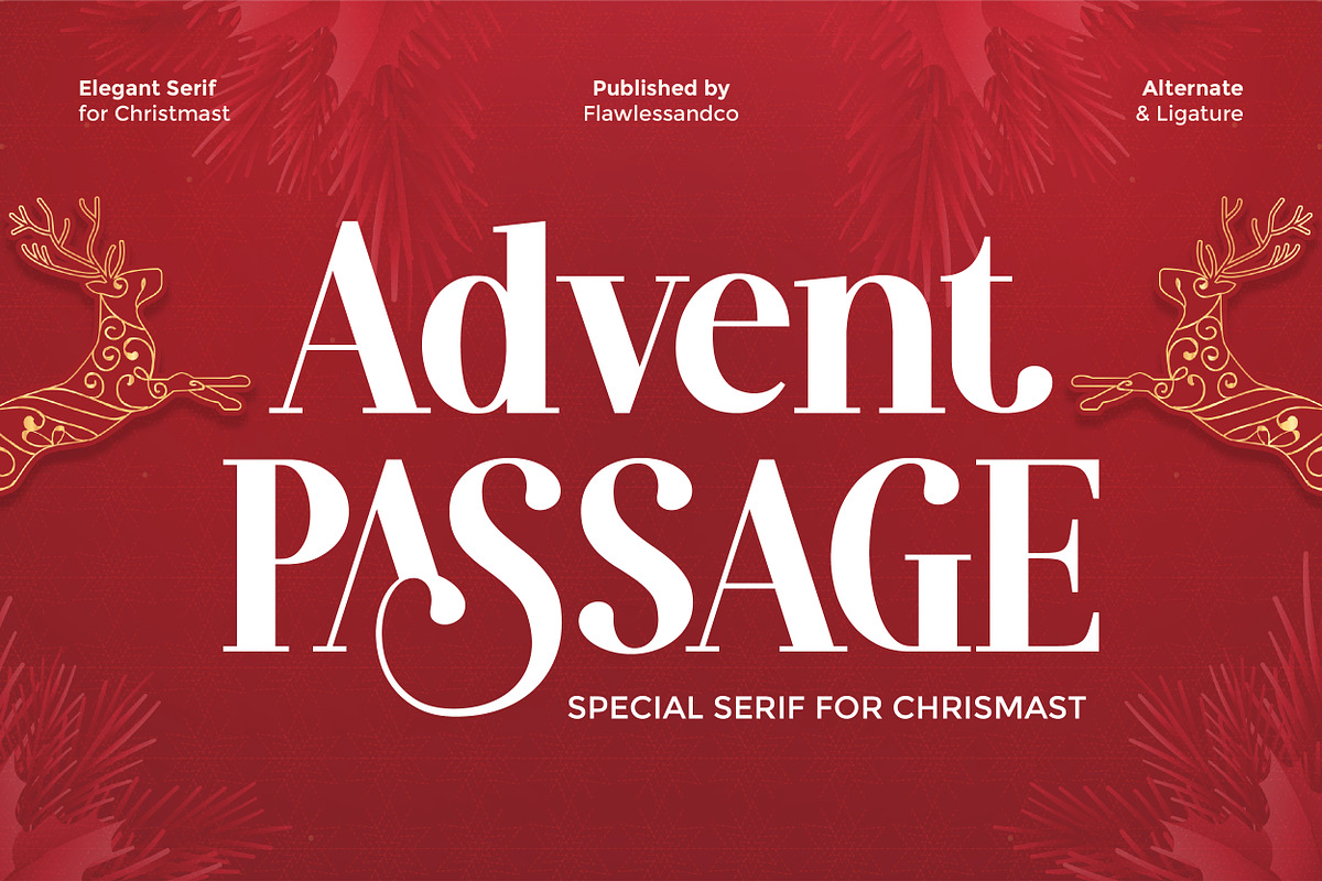Advent Passage - Elegant Serif Font, a Serif Font by Flawless And Co (Photo 1 of 10)