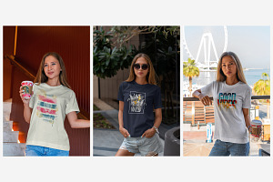 T-Shirt MockUp's Dubai Streets