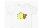 Cute Bear with Star SVG, an Illustration by TheHitShop (Thumbnail 7 of 10)