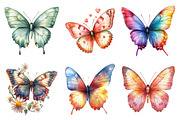 Watercolor Spring Butterfly Clipart, an Illustration by Daily.Designs (Thumbnail 5 of 5)