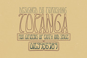 TOPANGA HIPPIE FONT BY TWRUSHING, a Sans Serif Font by TWRUSHING (Thumbnail 1 of 2)