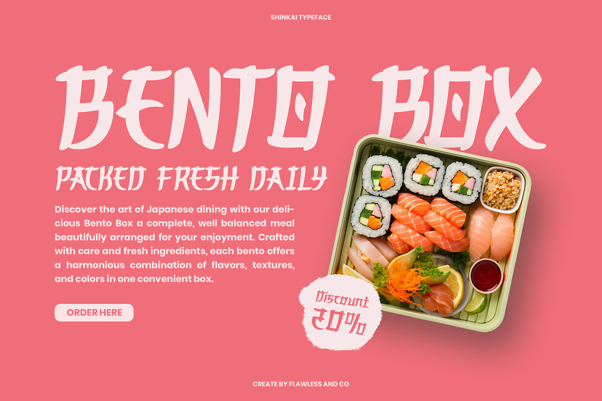 Shinkai - Japanese Style Font, a Font by Flawless And Co (Photo 5 of 10)