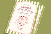 Retro Birthday Invitation, an Invitation Template by Guuver (Thumbnail 2 of 3)