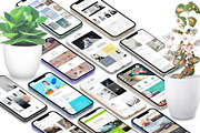 3D iPhone Presentation Mock-Up Bun 2, an iPhone Mockup by Graphicsworld125 (Thumbnail 3 of 15)