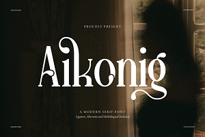 Aikonig Modern Serif Font