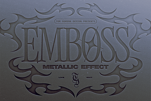 Embossed Metal Effect, a Layer Style Add-On by Tom Gordon Design
