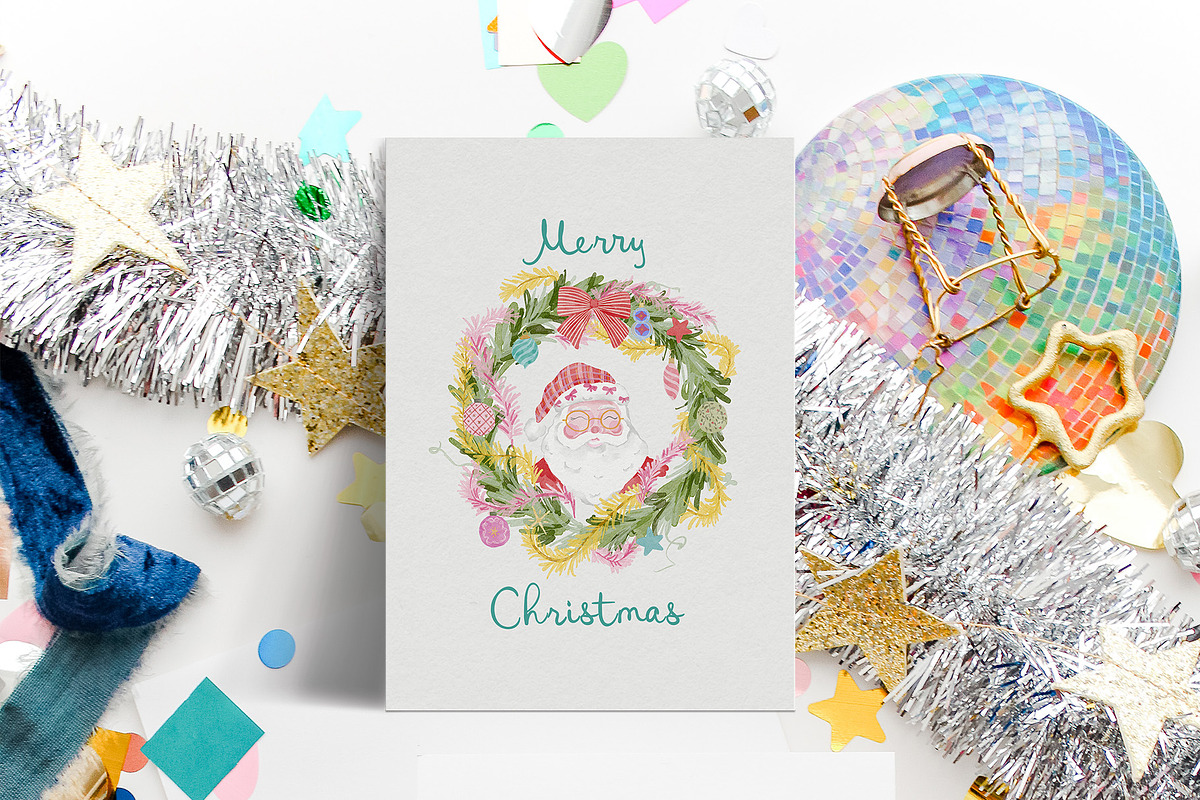 Watercolor christmas quirky holiday, an Object Graphic by Grace Noboa Illustrations (Photo 8 of 20)