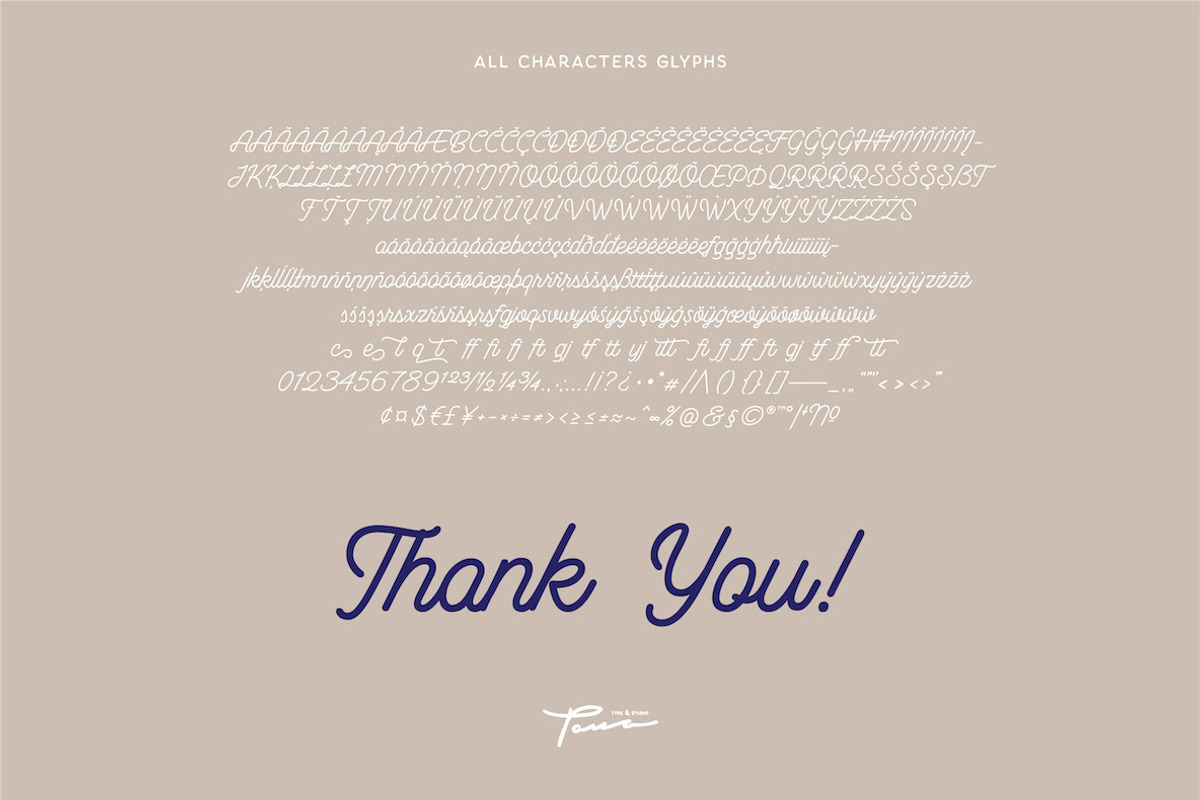 Bulgis - Variable Script Font, a Script Font by Panatype™ Studio (Photo 7 of 7)