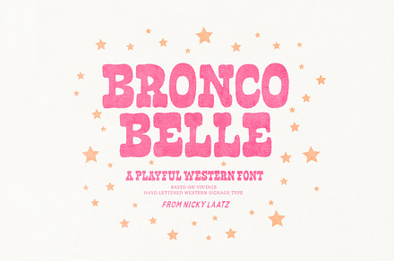 Bronco Belle Typeface, a Slab Serif Font by Nicky Laatz