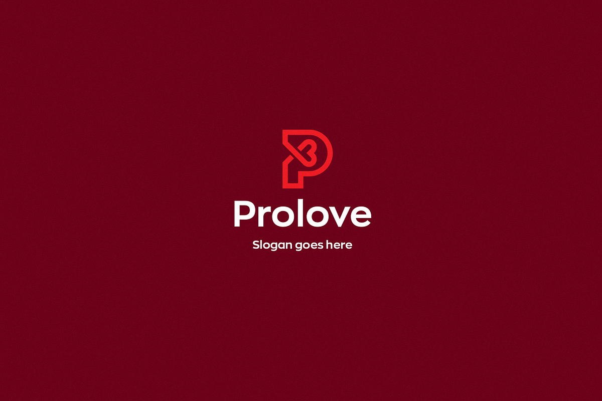Prolove • Letter P Logo Template, a Branding & Logo Template by Rudy-design
