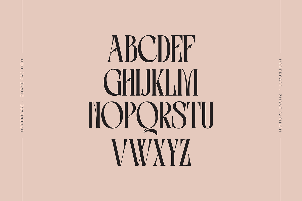 Zurse Fashion - Elegant Serif Font, a Serif Font by Nirmana Visual (Photo 4 of 9)