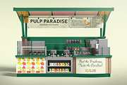 Modern Food Booth Mockup, an Advertising Mockup by Mockupnine