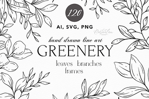 Greenery Line Art Collection