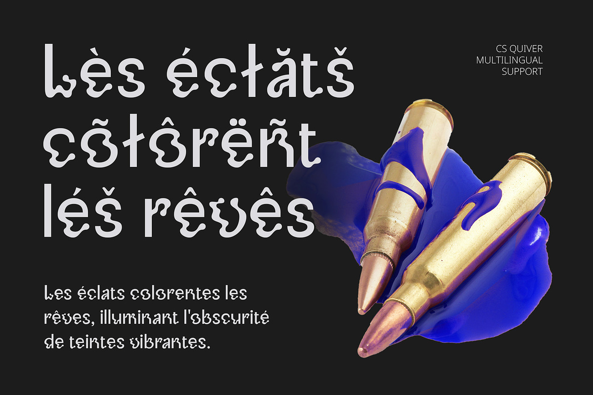 CS Quiver – Trippy Font, a Sans Serif Font by Craft Supply Co. (Photo 7 of 8)