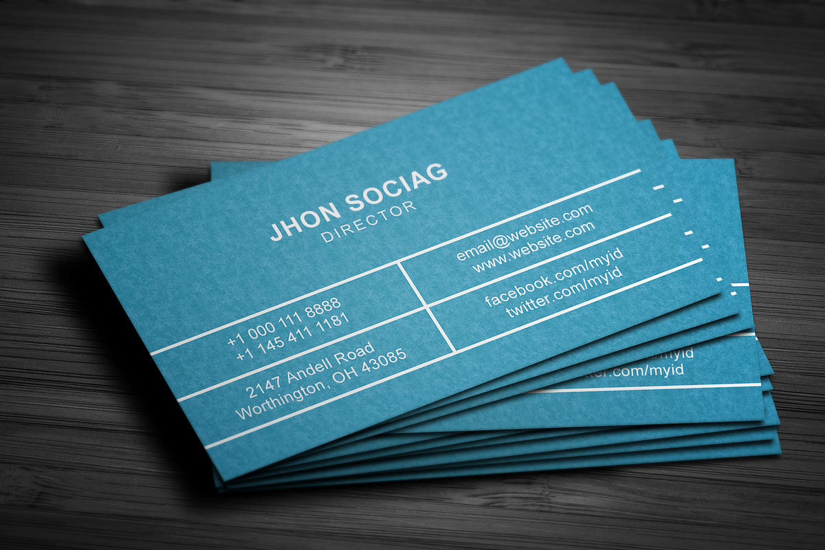 Simple Watercolor Business Cards, a Business Card Template by Galaxiya (Photo 3 of 6)