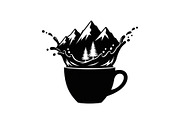 Mountain Coffee Cup Design Bundle, an Illustration by yasushie (Thumbnail 15 of 31)