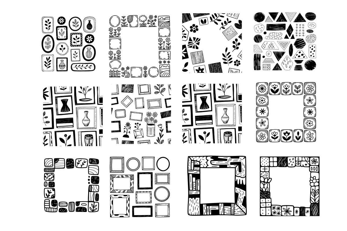 Doodle borders 28 svg items, a Background Graphic by SketchArtStudio (Photo 3 of 3)