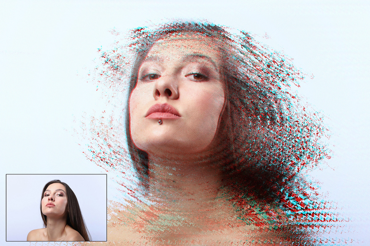 Glitch Circle Destroy Effect, an Action Add-On by liptouse (Photo 4 of 9)