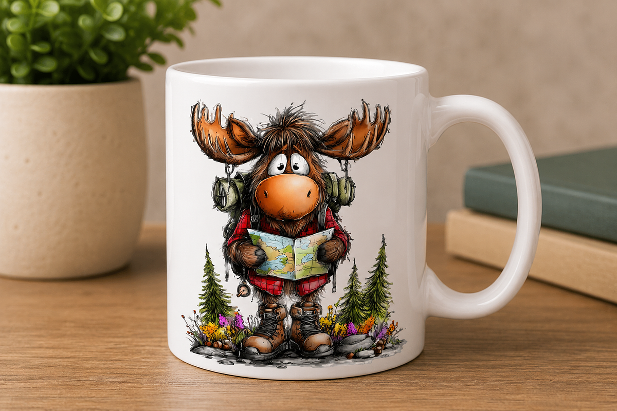 Camping Moose Clipart Bundle, a Seasonal Illustration by CreationArt (Photo 3 of 7)