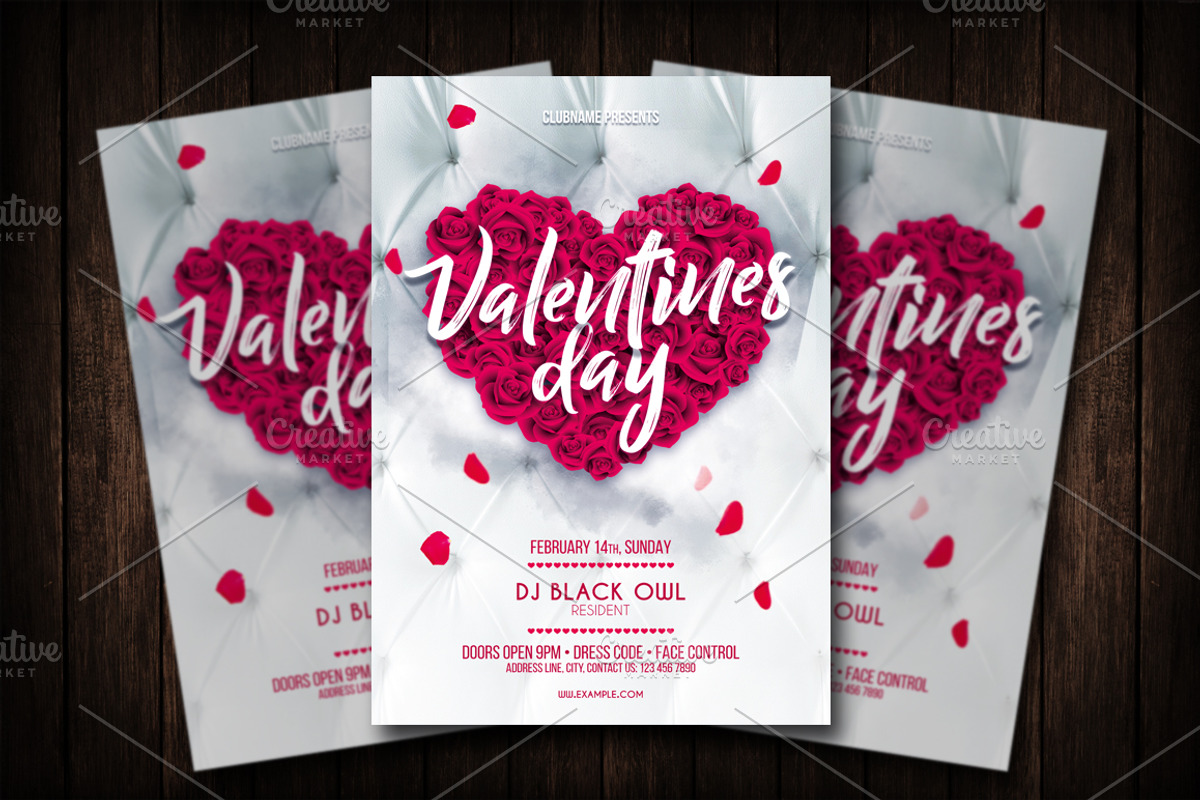 Valentines Day Flyer, a Flyer Template by Malaxay (Photo 1 of 2)