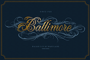 Acuentre Script for Tattoo & Liquor, a Script Font by ilhamtaro (Thumbnail 2 of 9)
