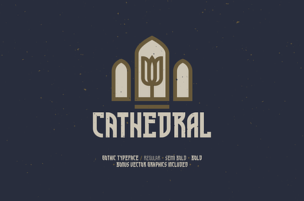 Cathedral — Display Typeface, a Font by Clint English