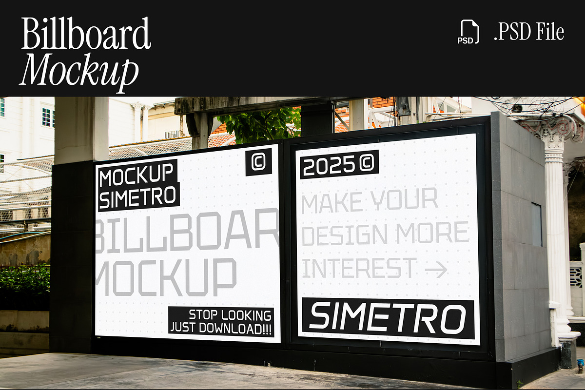 Billboard Mockup, an Advertising Mockup by Simetrica Labs (Photo 1 of 3)
