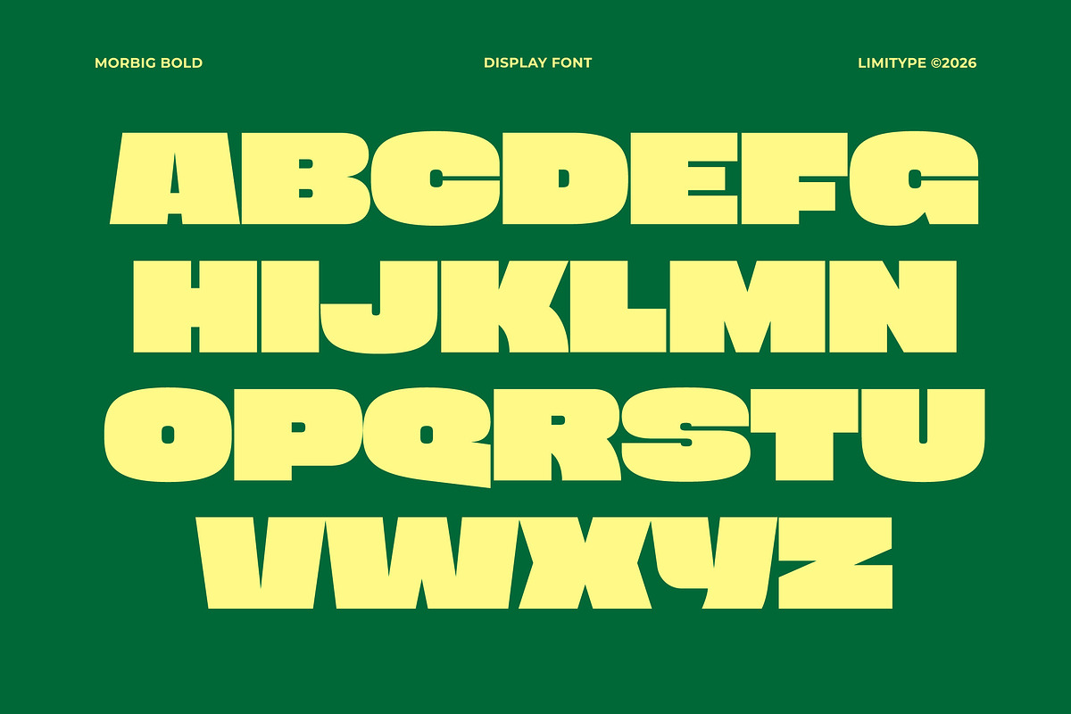 Morbig - Bold Display Font, a Sans Serif Font by limitype (Photo 9 of 12)