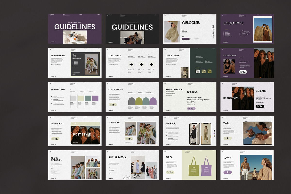 ELECTRIC | BRAND GUIDELINE TEMPLATE, a Presentation Template by GoldenPixelStudio (Photo 8 of 8)