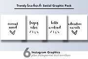 Trendy Handmade Social Graphic Pack, a Social Media Template by Savvy Collective Creative (Thumbnail 3 of 3)