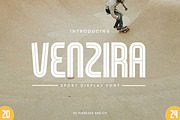 Venzira - Sports Font, a Font by Flawless And Co (Thumbnail 1 of 11)
