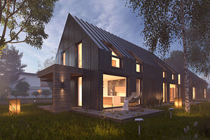 Vray Night Pro Setup Scene - House